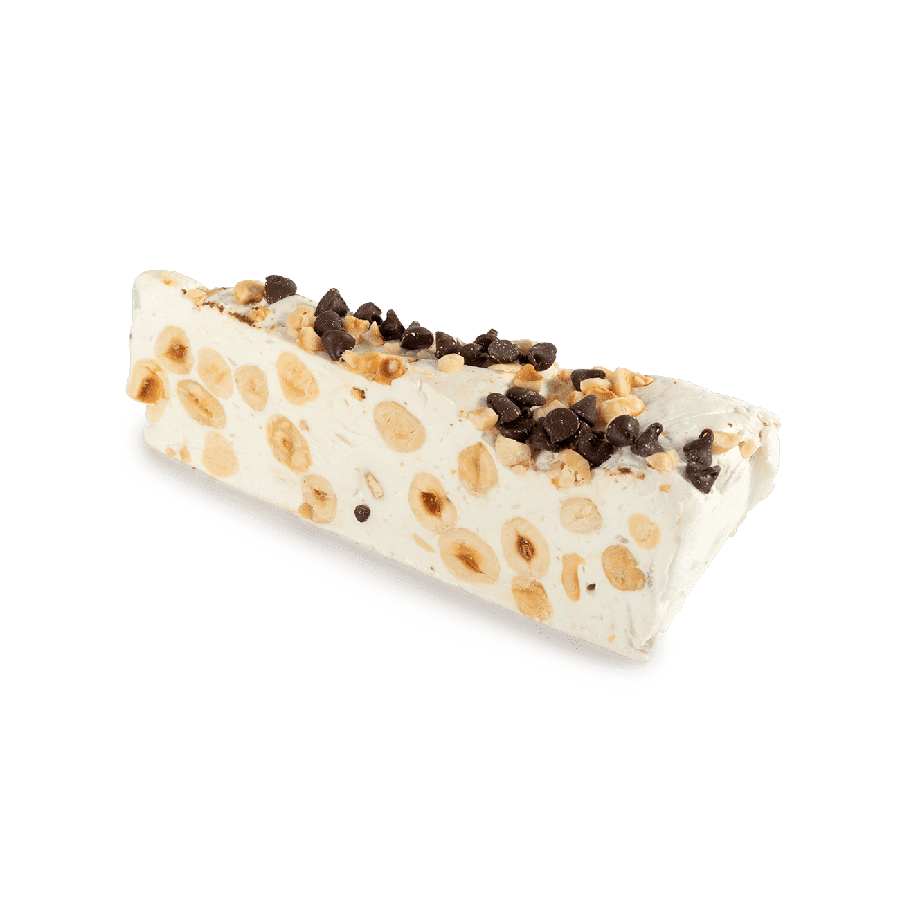 Torta di torrone con gocce di cioccolato