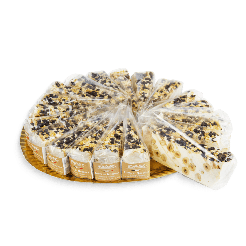 Torta di torrone nocciole e cioccolato