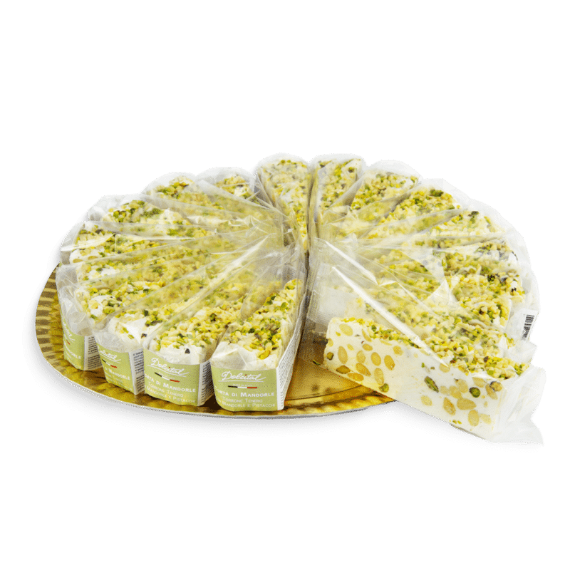 Torta di torrone pistacchi e mandorle